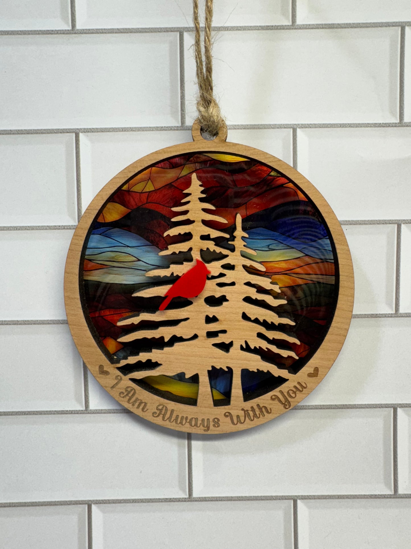 “I Am Always With You” Cardinal Memorial Ornament
