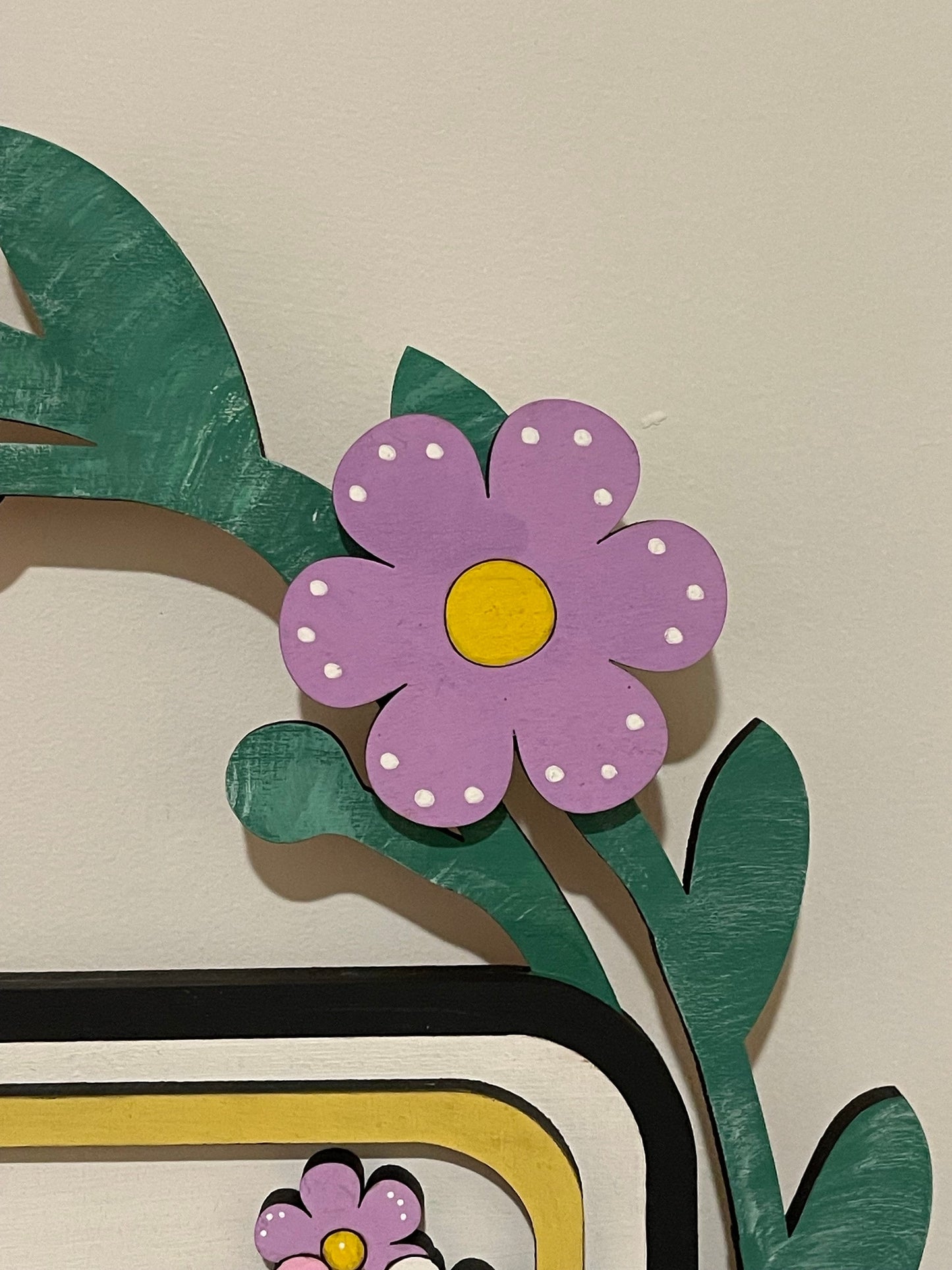 Happy Mother’s Day Interchangeable Wreath, Mother Decor, Center Sign and 5 Wreath Ornament Insert Only - NO WREATH, Wreath Sold Seperately
