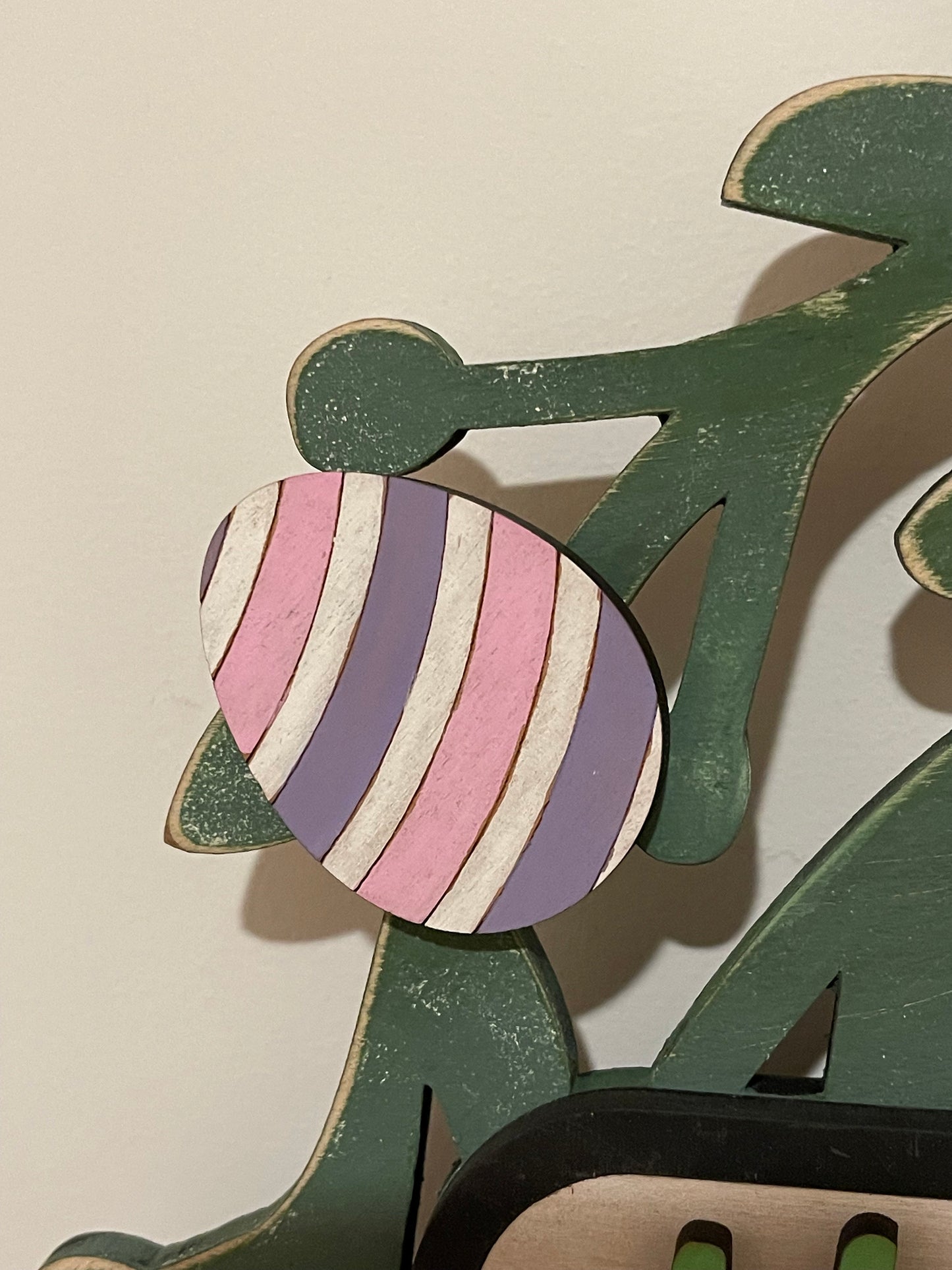 Happy Easter Interchangeable Wreath, Easter Decor, Center Sign and 5 Wreath Ornament Insert Only - NO WREATH, Wreath Sold Seperately