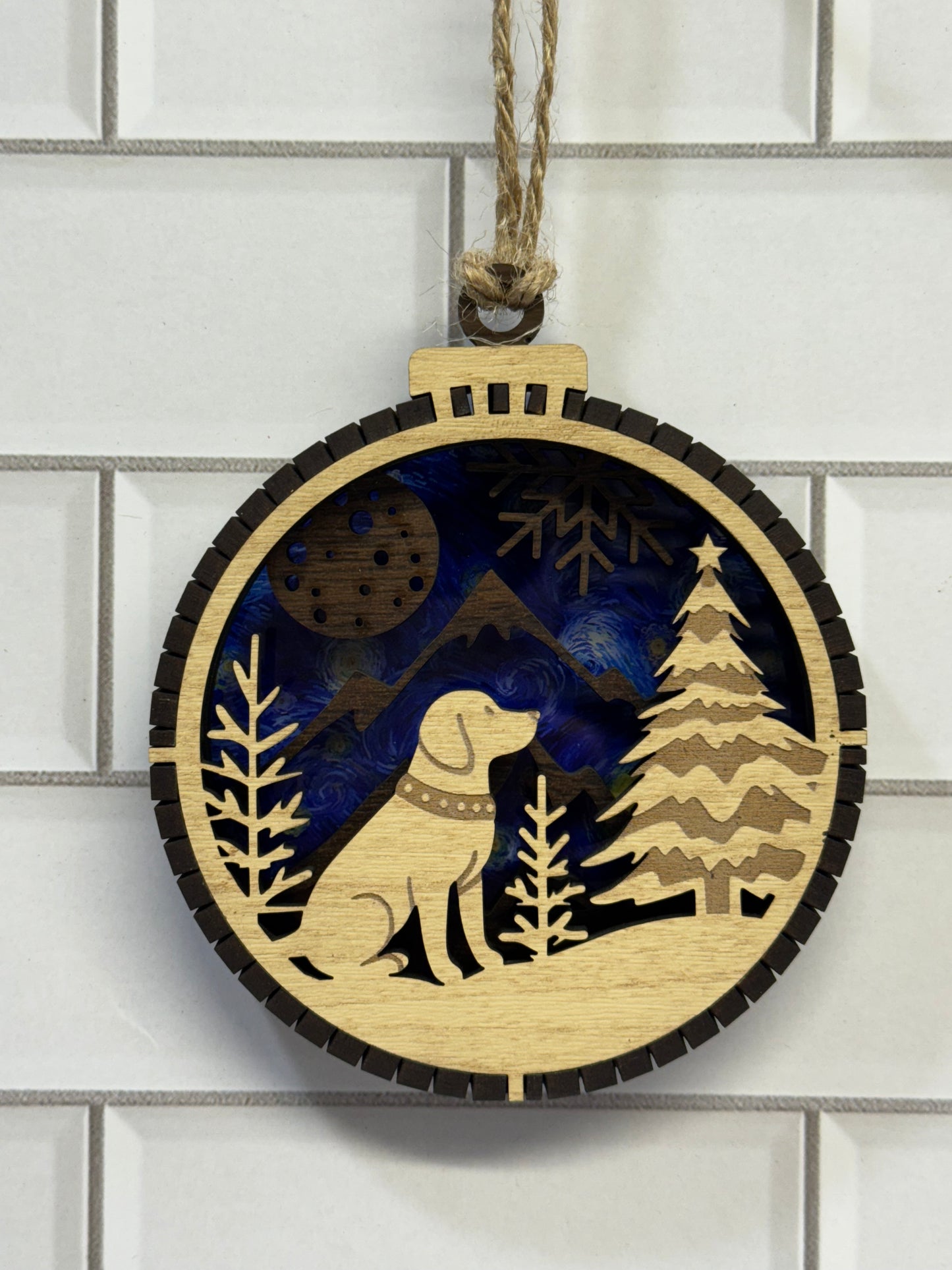 Custom Dog Christmas Ornament