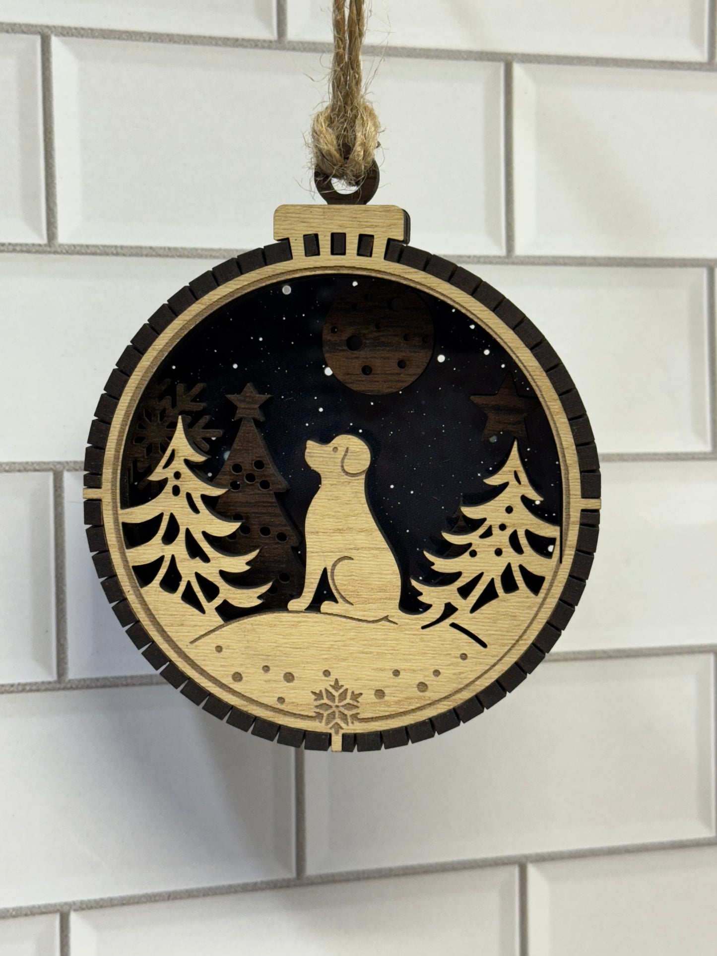 Custom Dog Christmas Ornament