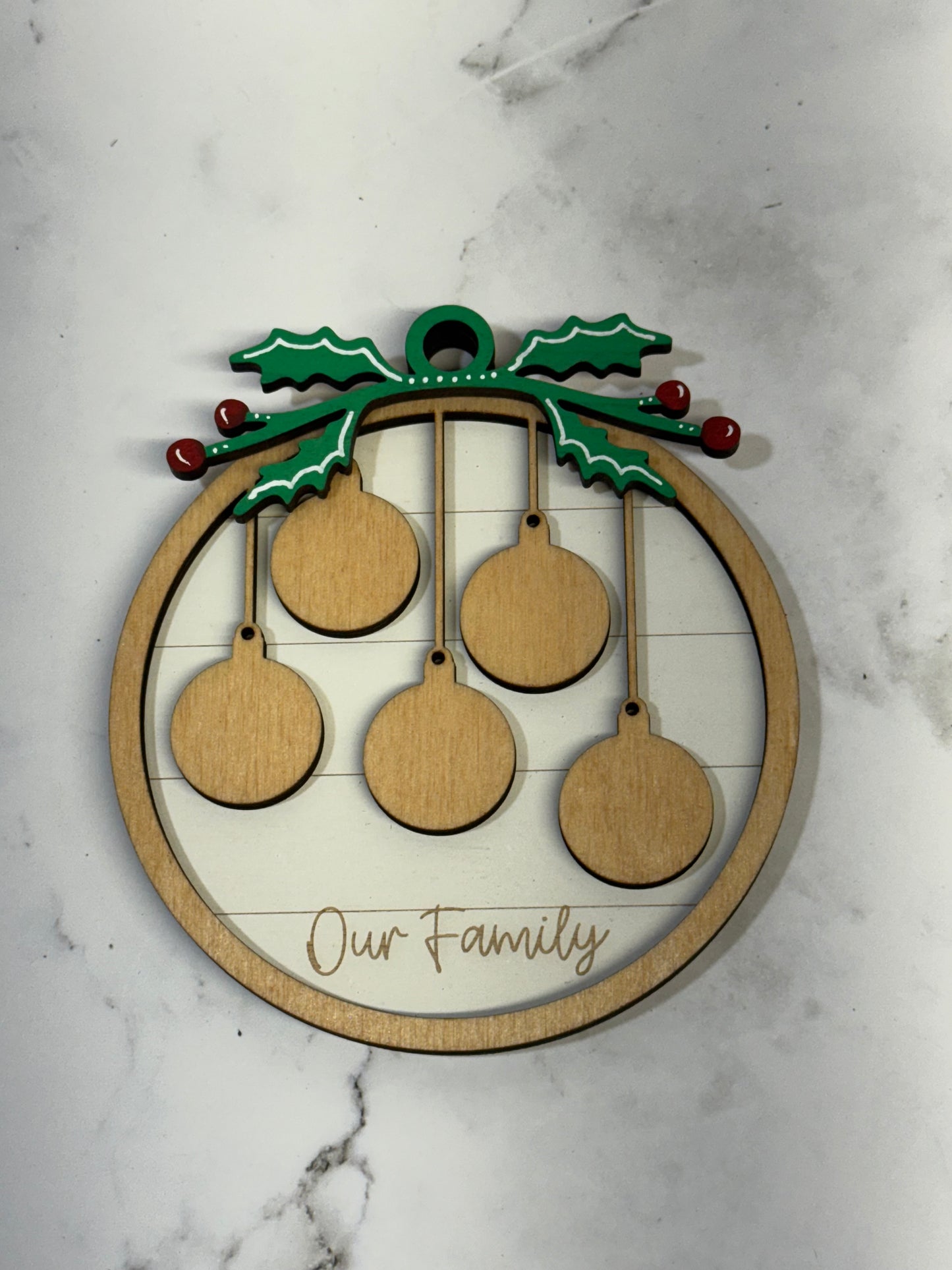 Our Family Custom Ornament