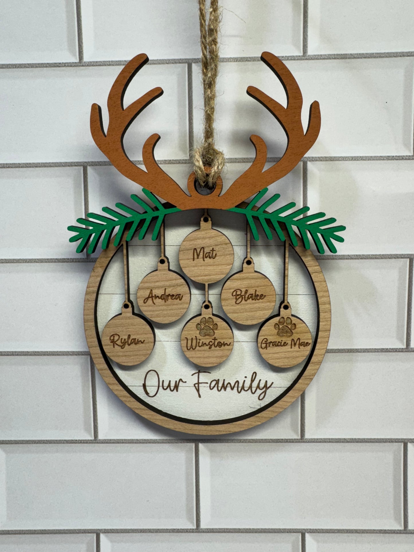 Our Family Custom Ornament