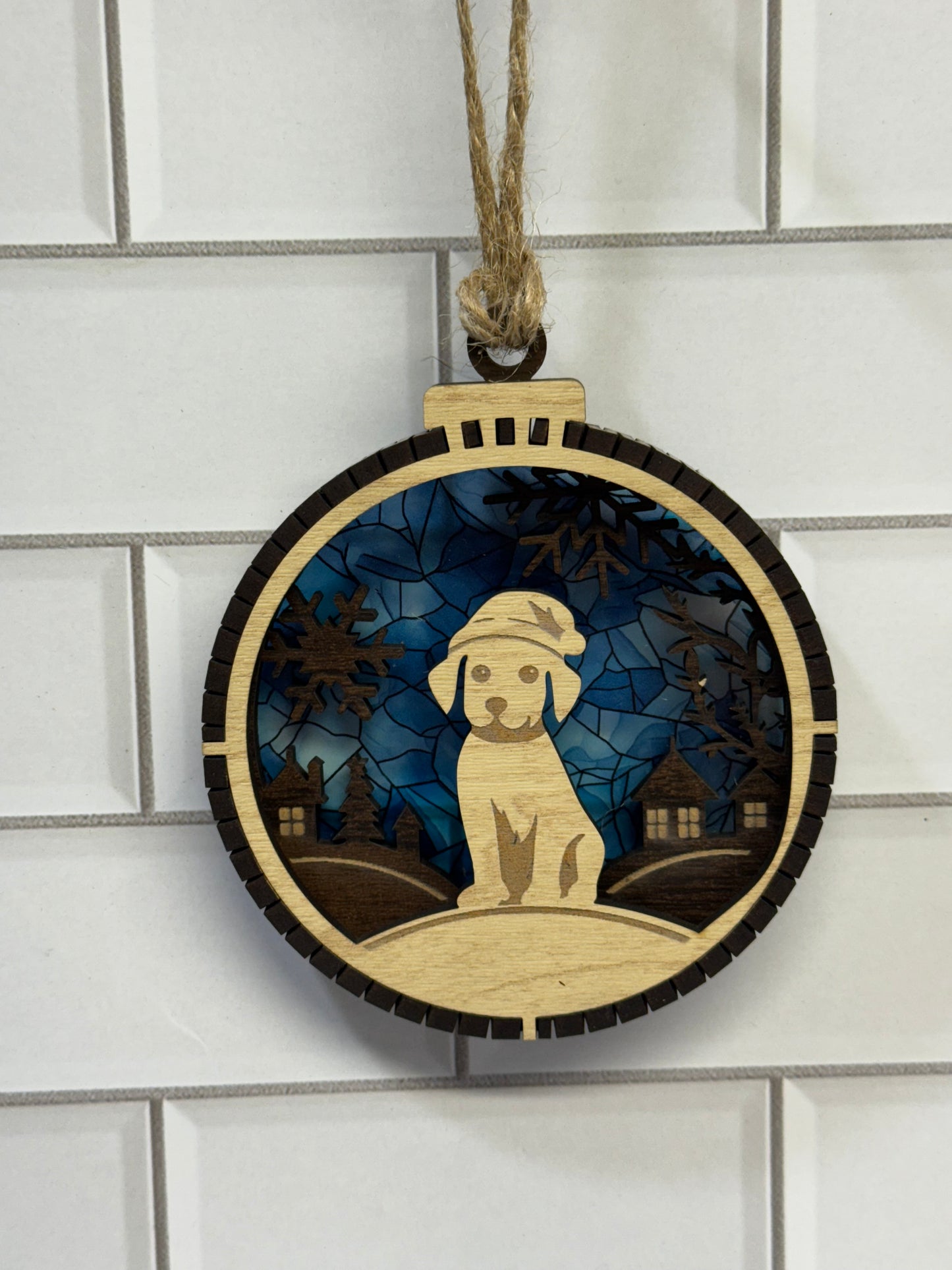 Custom Dog Christmas Ornament