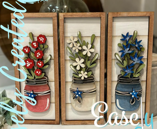 Summer Flowers Sign Set
