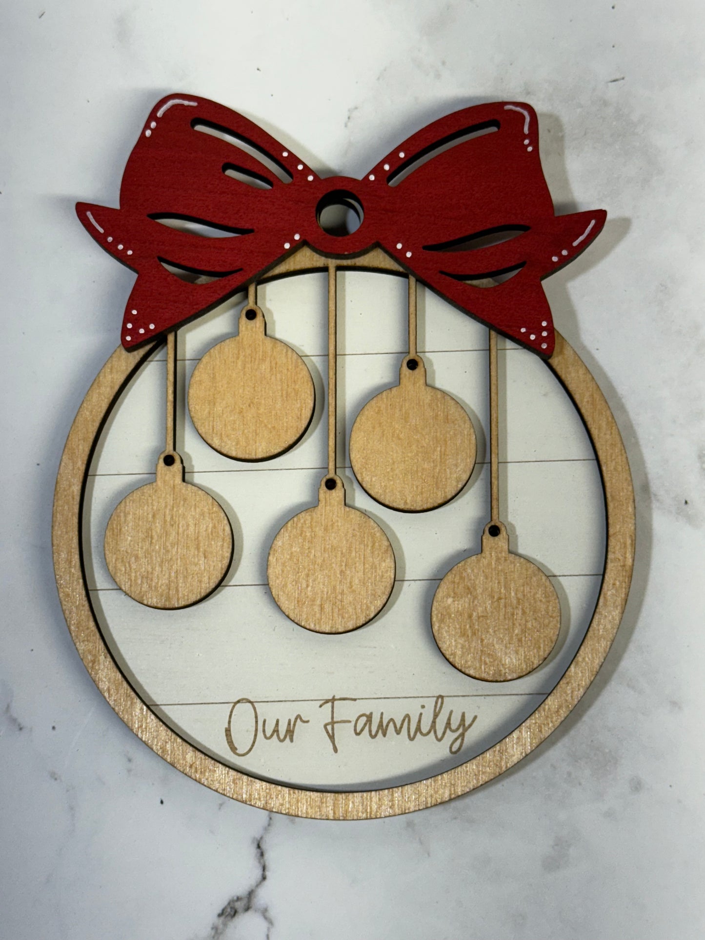 Our Family Custom Ornament