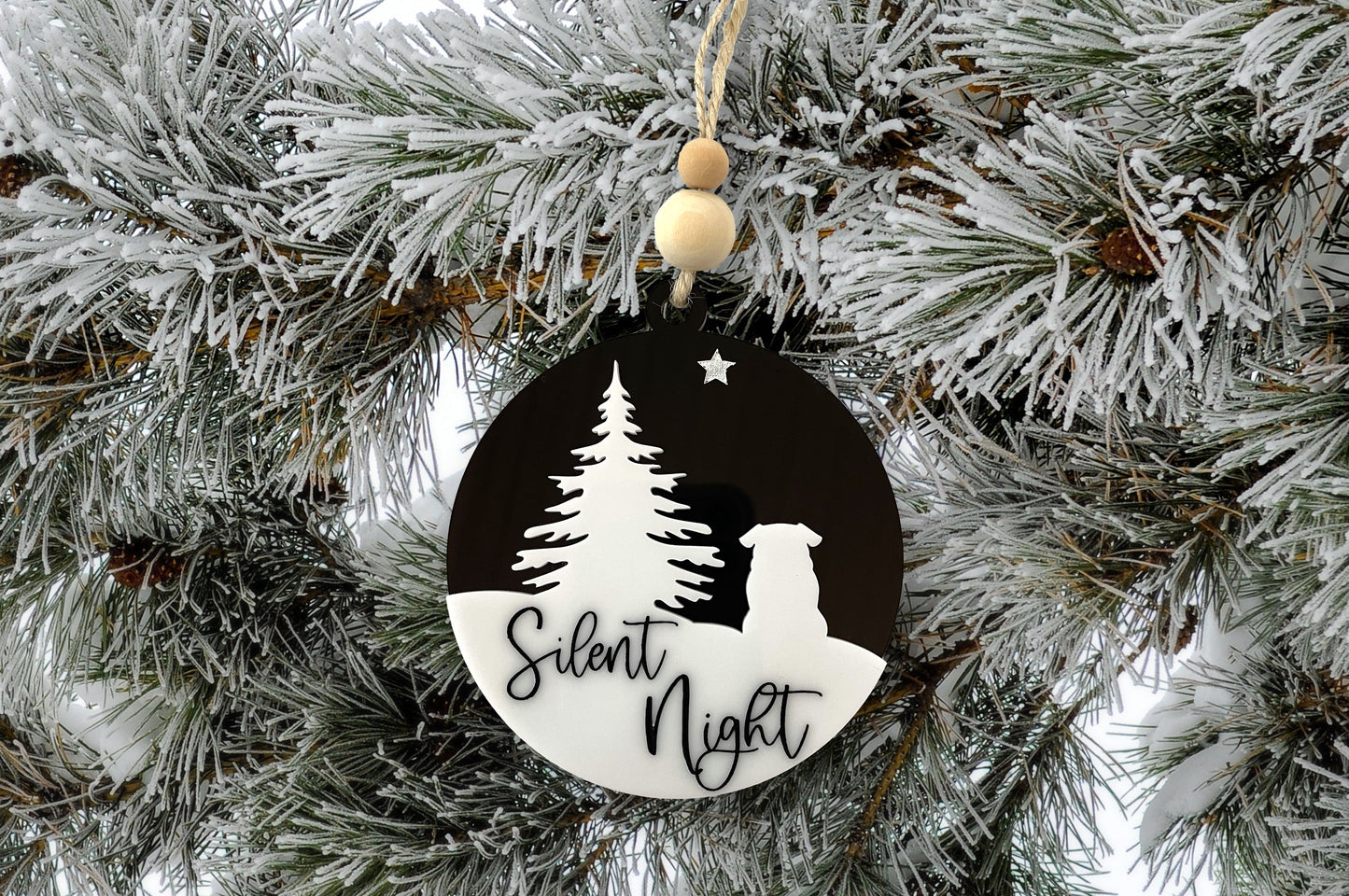 Bull Dog Silent Night Ornament