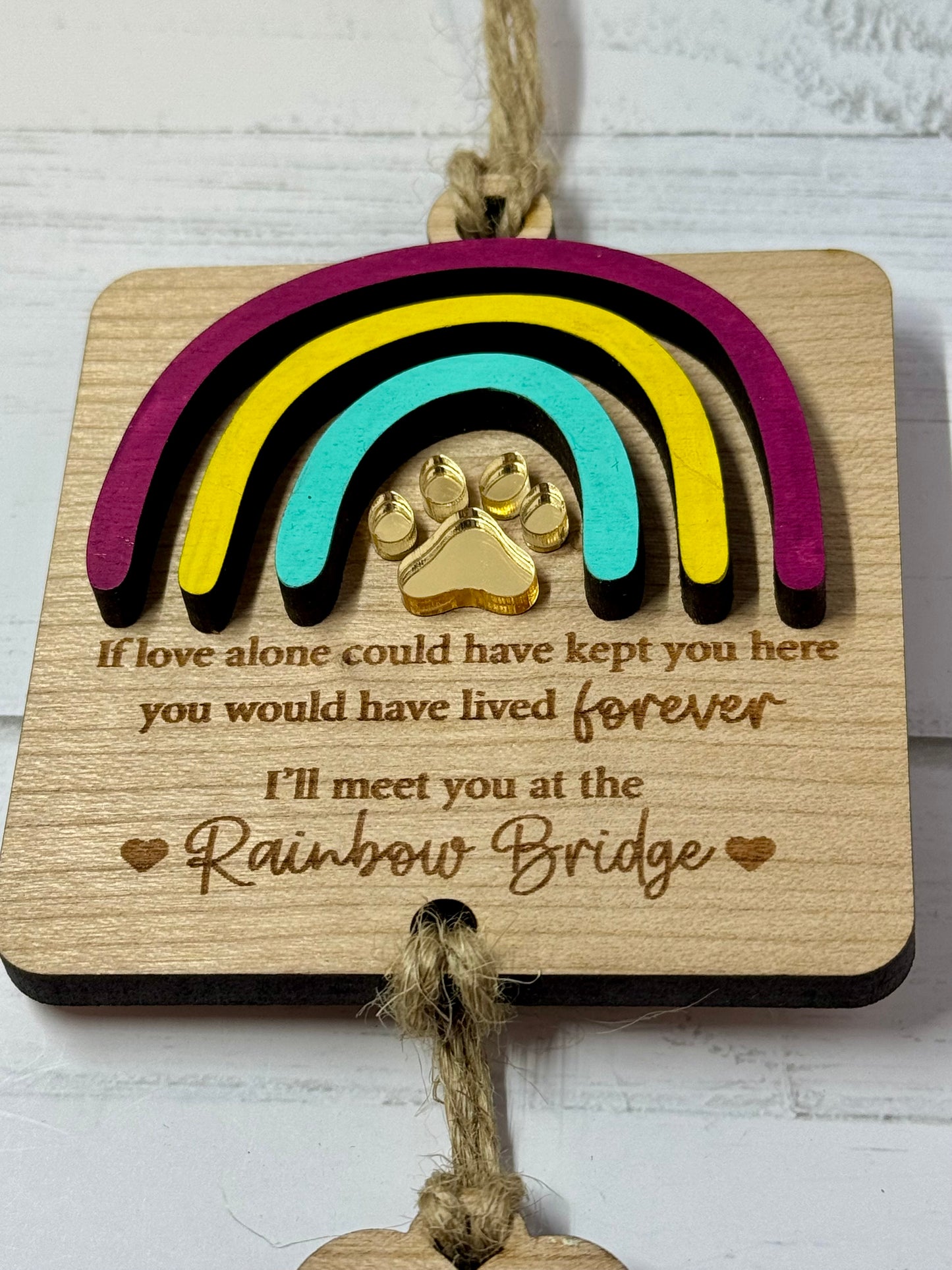 Pet Rainbow Bridge Memento