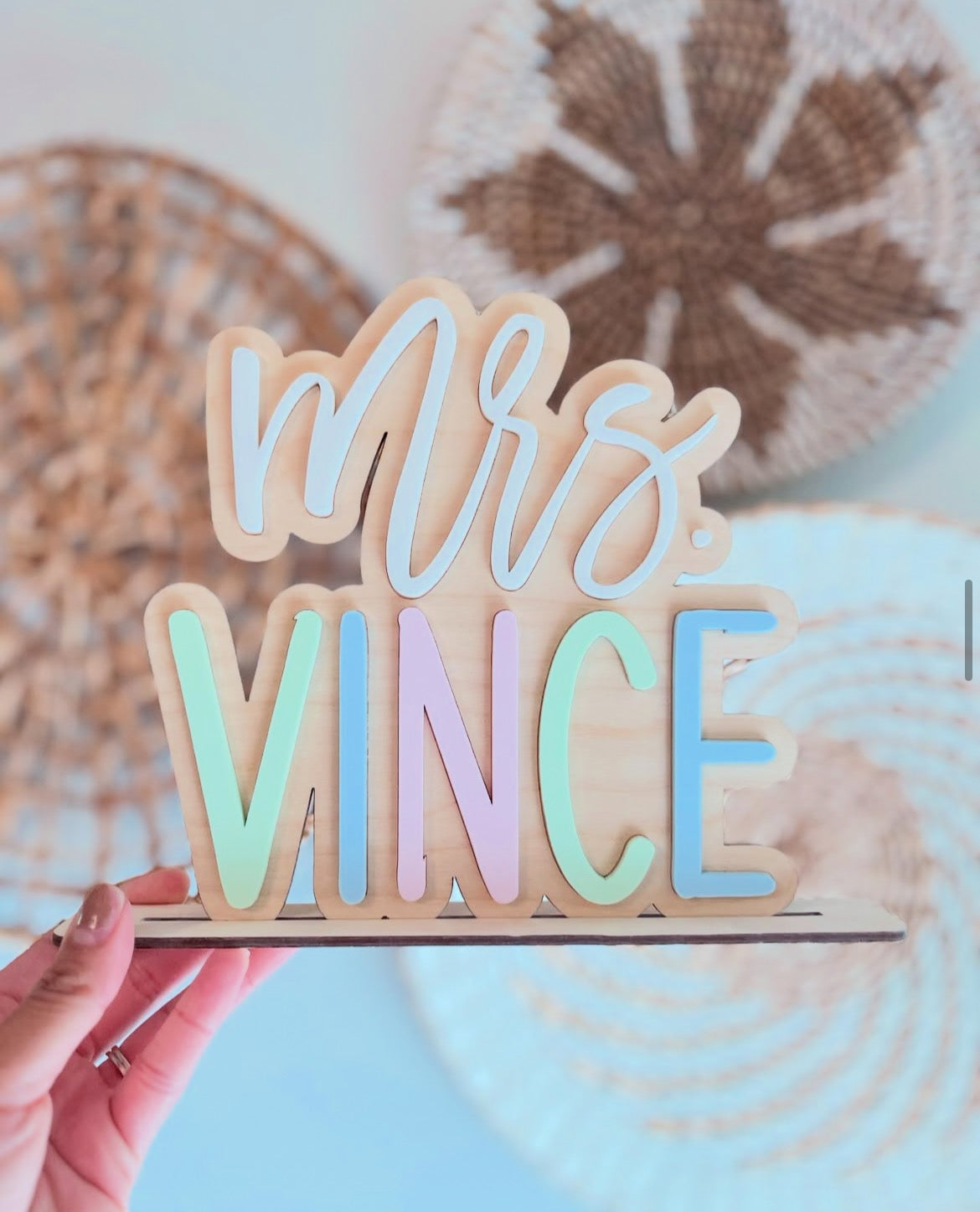 Personalized Teacher Desk Sign