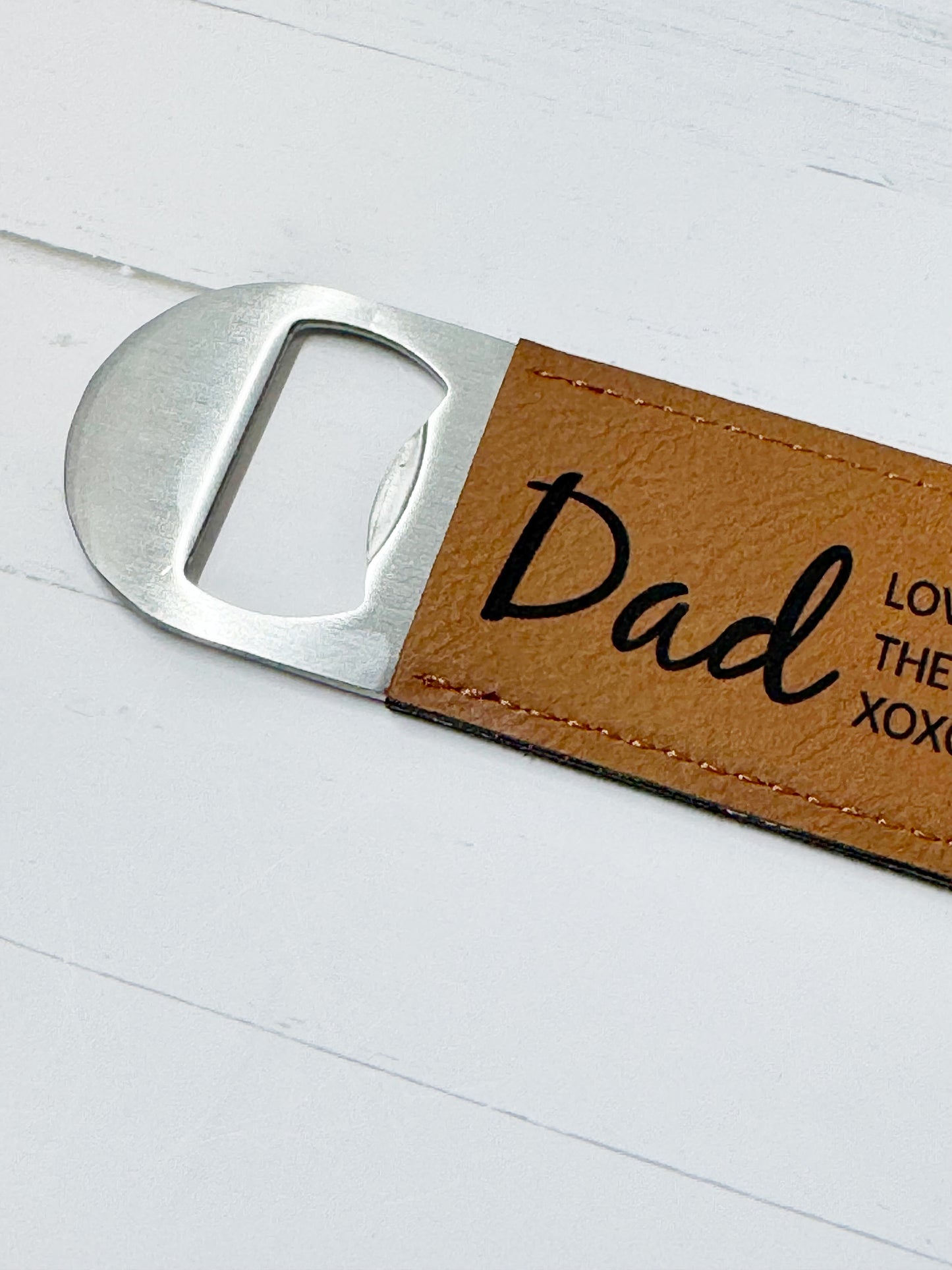 Dad Leather Bottle Opener
