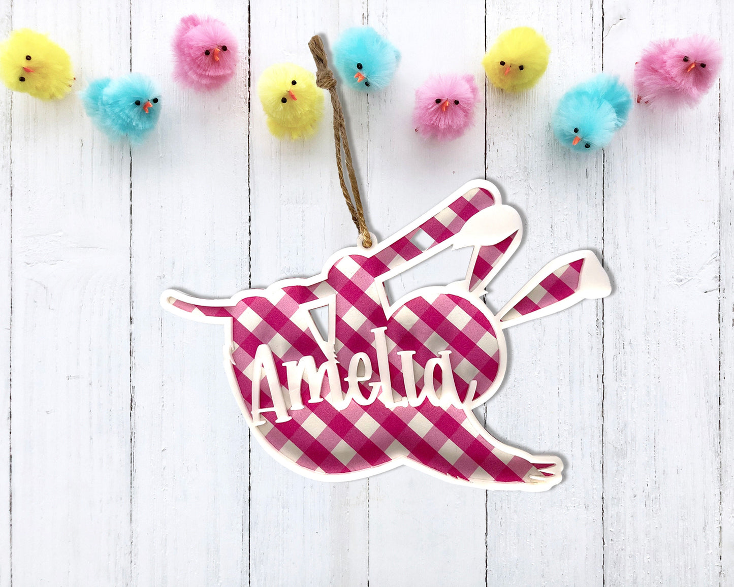 Personalized Sloth Easter Basket Name Tag, Customize these tags with child's name, Personalized Sloth Easter Basket Tag, Easter Gift