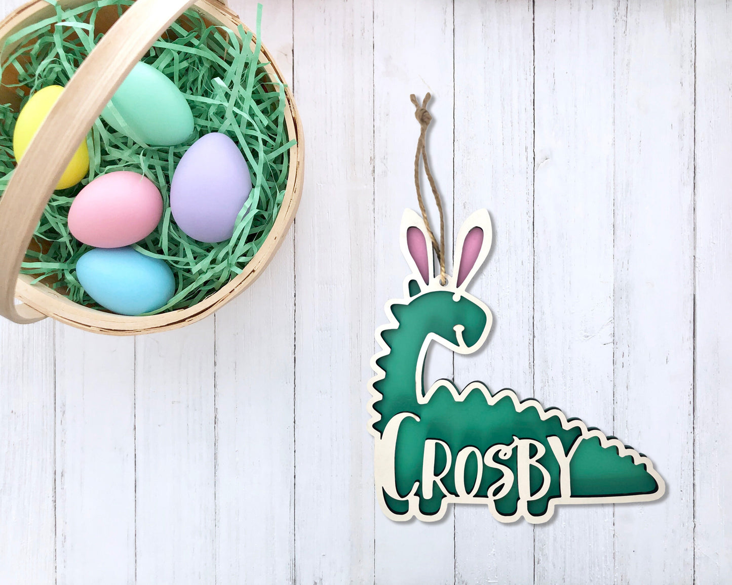 Personalized Dinosaur Easter Basket Name Tag, Customize these tags with child's name, Personalized Dinosaur Easter Basket Tag, Easter Gift