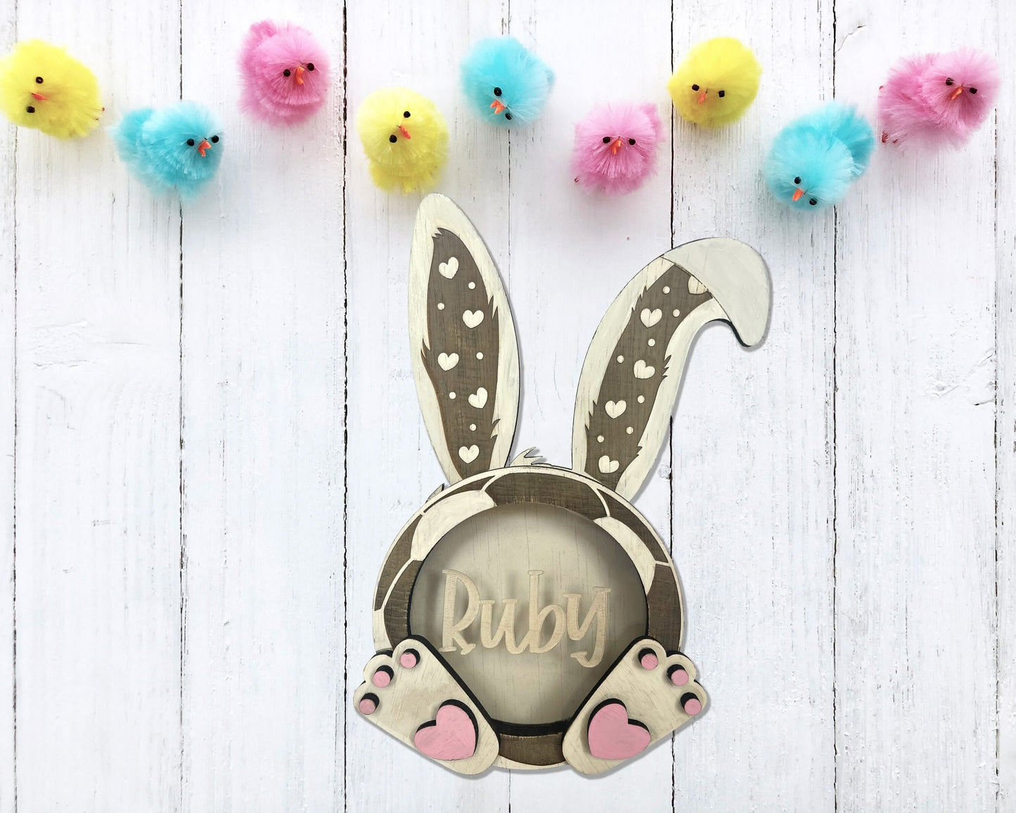 Customizable Soccer Easter Bunny Candy, Money and Gift Card Holder, Personalize Child's Name, Pick Ears and Feet, Gift Card Holder, Easter