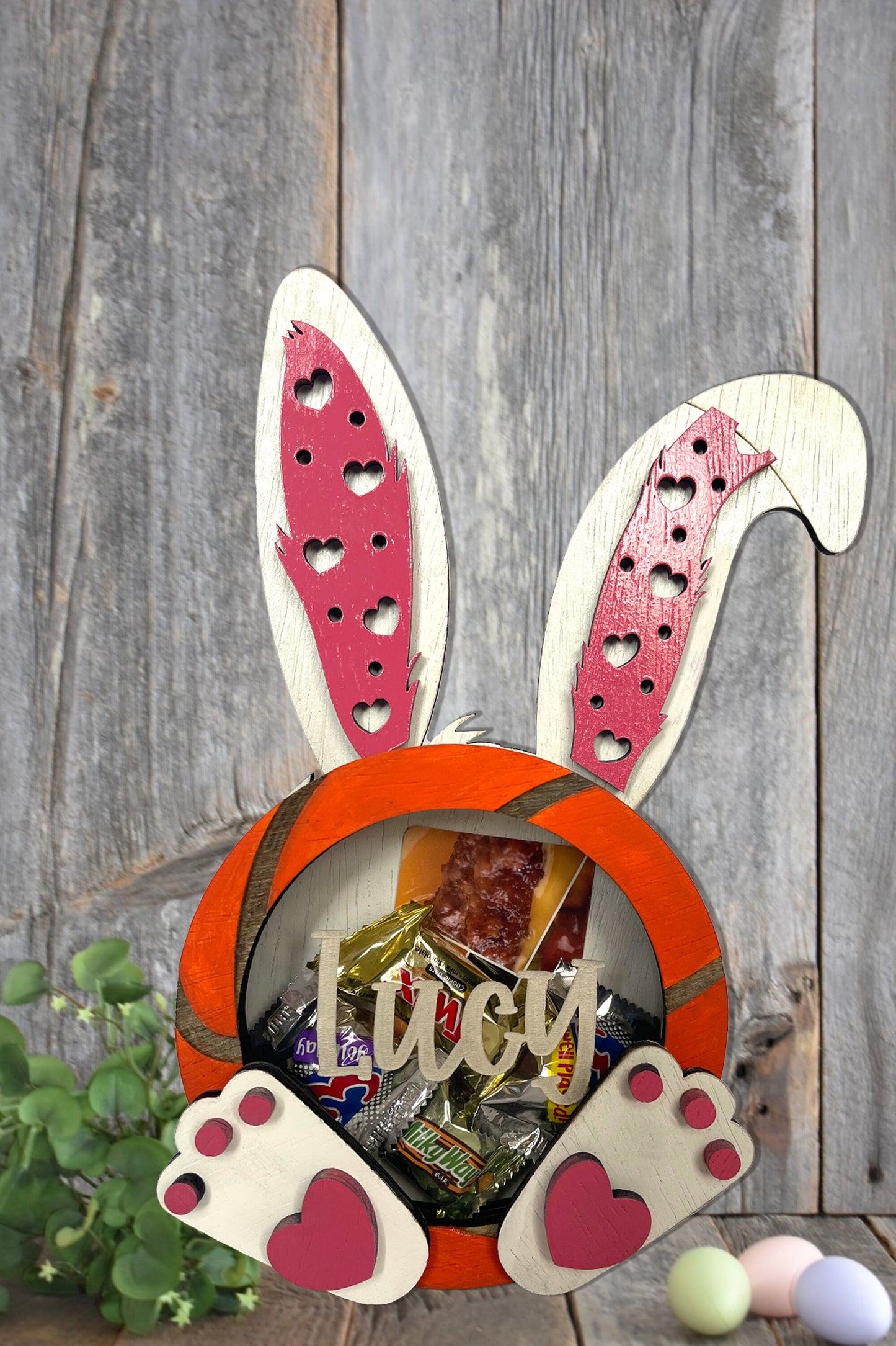 Customizable Basketball Easter Bunny Candy, Money & Gift Card Holder, Personalize Child's Name, Pick Ears and Feet, Gift Card Holder, Easter