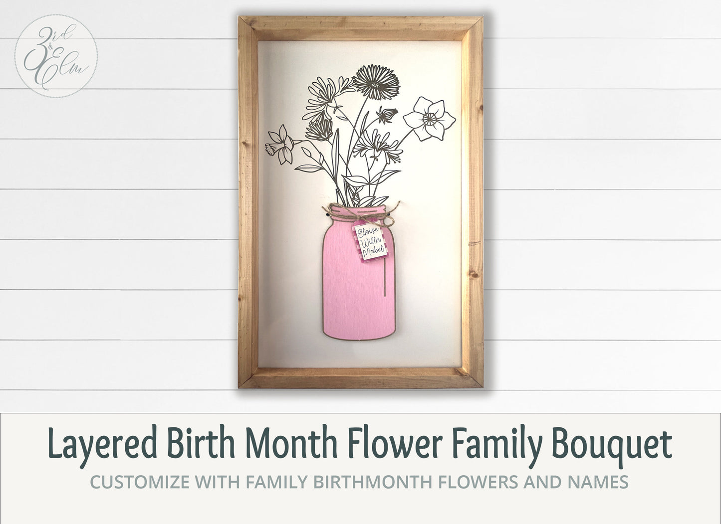 Mother's Day Birth Month Flower Bouquet for the special Mother in your life, Mom's favorite picks, Birth Month Flowers, Family Tree Design