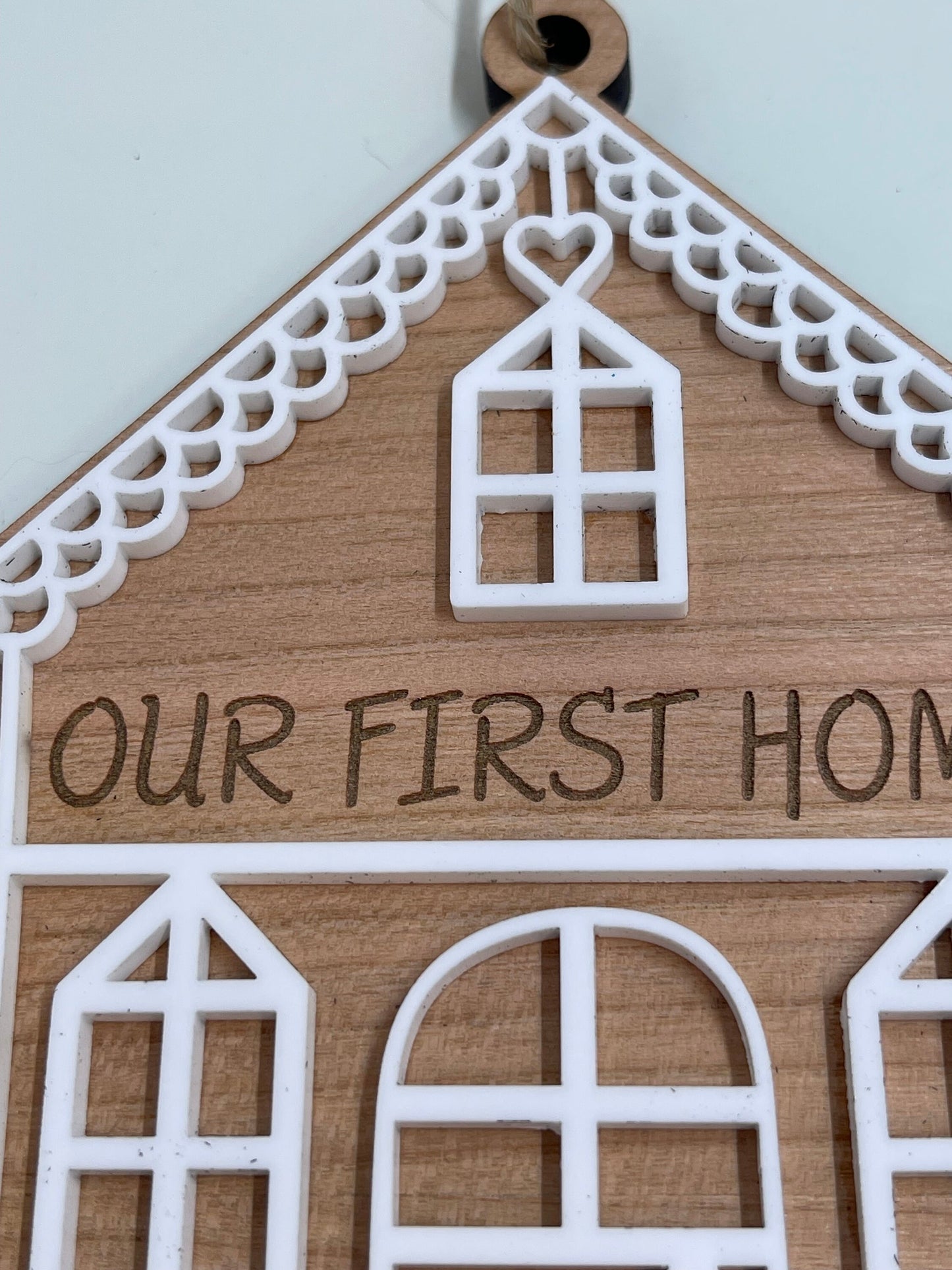 Custom Gingerbread House Christmas Holiday Ornament, Personalize for New Home Buyers, Realtor Gift and Family Gift, Christmas Tree Ornaments