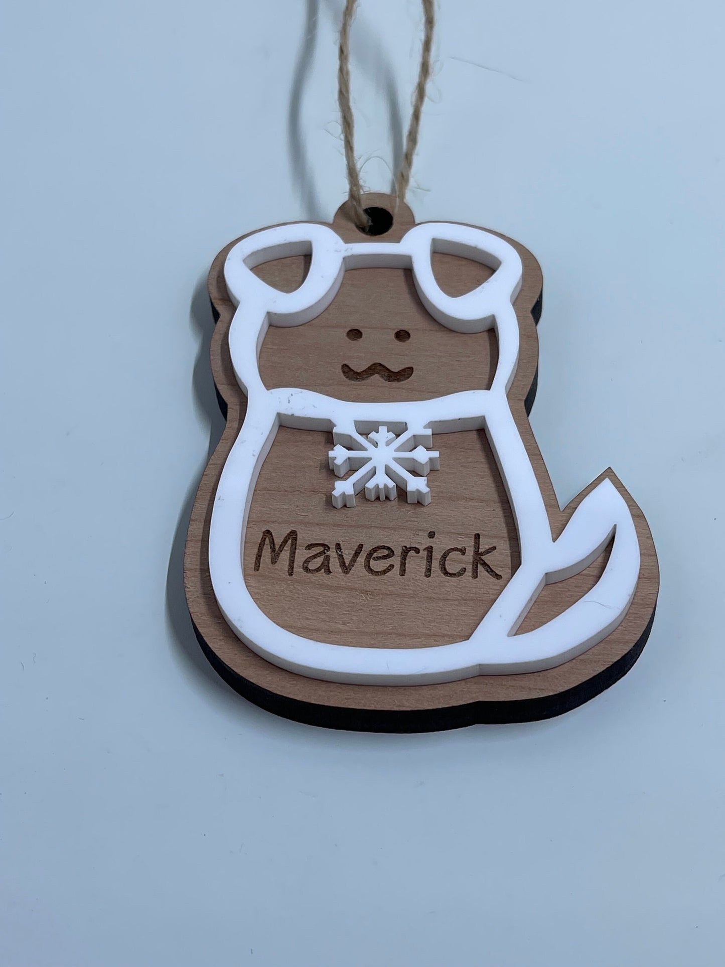 Ginger Bread Dog or Puppy Christmas Tree Ornament, Personalize with your dogs name and add year if you wish, Christmas Dog Ornaments