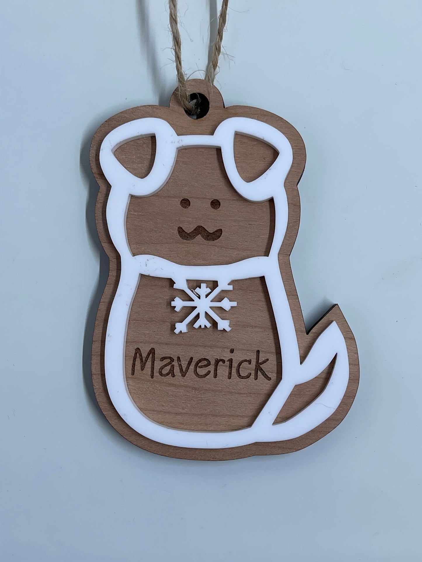 Ginger Bread Dog or Puppy Christmas Tree Ornament, Personalize with your dogs name and add year if you wish, Christmas Dog Ornaments