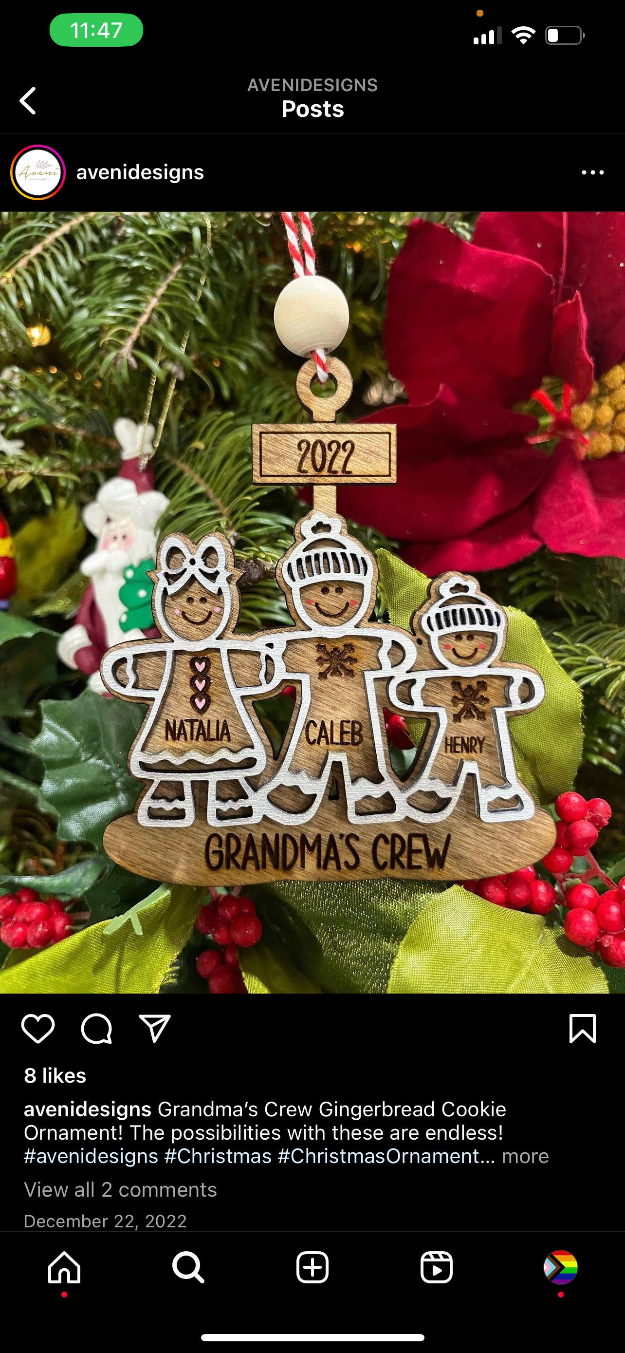 Custom Gingerbread Family with Sign Holiday Ornament, Personalize your family with this cute Ornament,