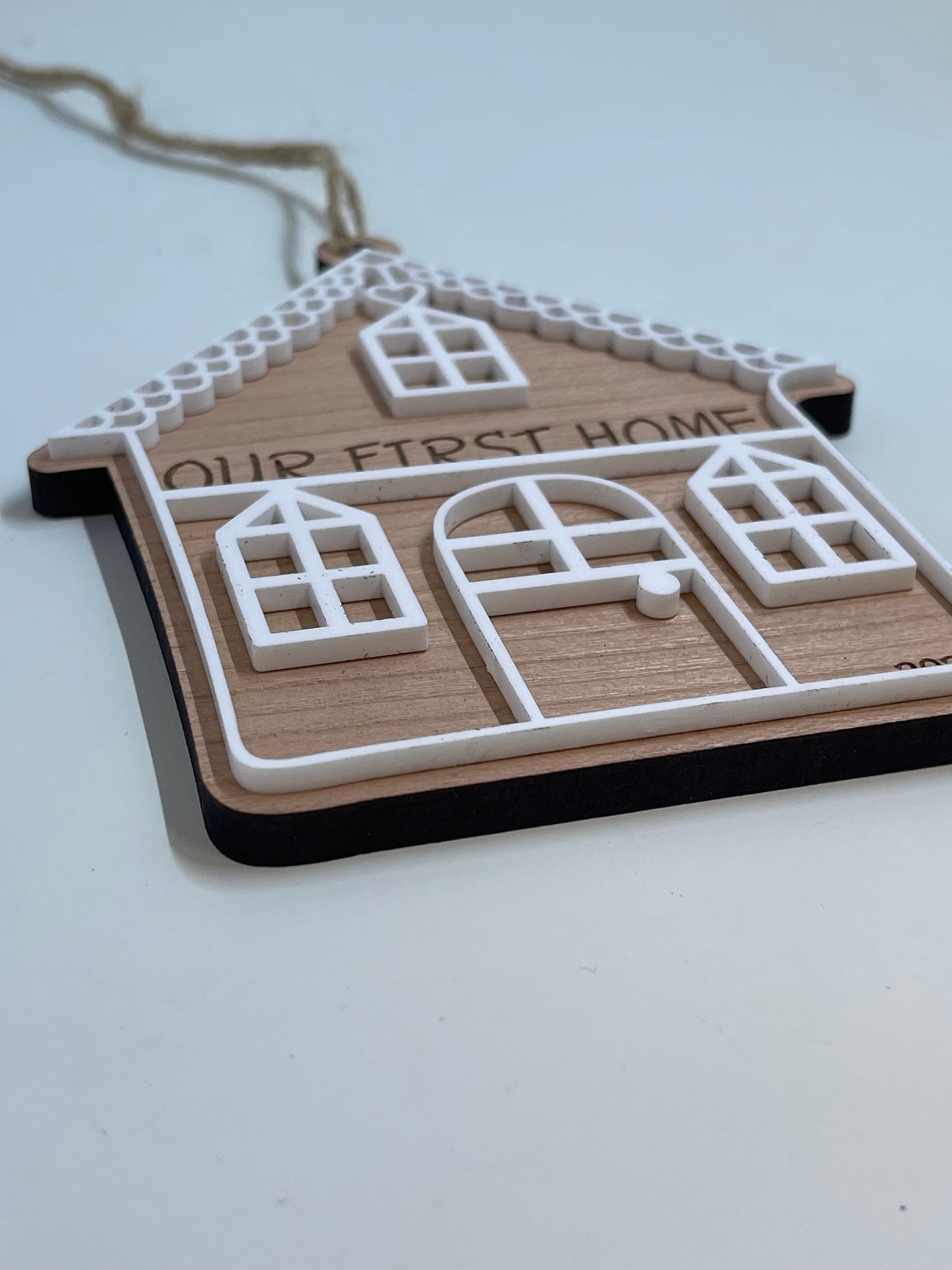 Custom Gingerbread House Christmas Holiday Ornament, Personalize for New Home Buyers, Realtor Gift and Family Gift, Christmas Tree Ornaments